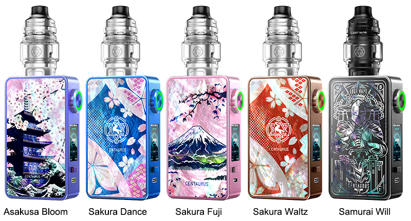 Lost Vape Centaurus M200 Kit with Centaurus Sub Ohm V2 Tank Colors