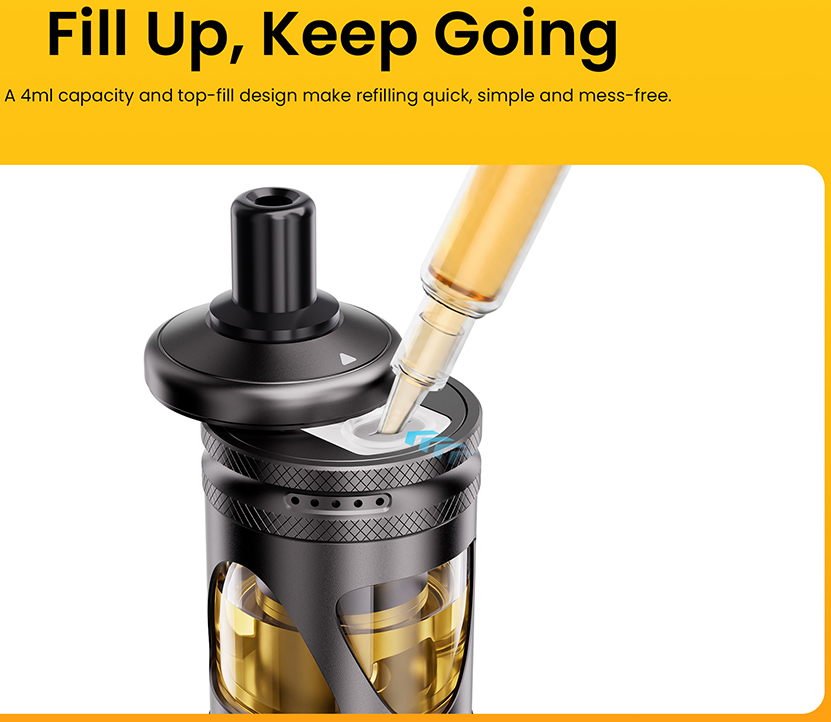 Lost Vape Centaurus Nano MTL Tank Top Filling