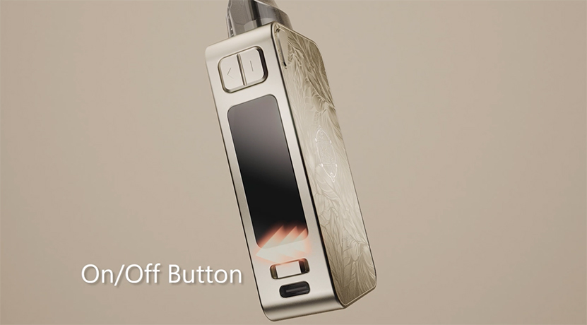 Lost Vape Centaurus PM100 Kit On and Off Button
