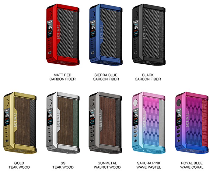 Lost Vape Centaurus Q200 Box Mod Colors