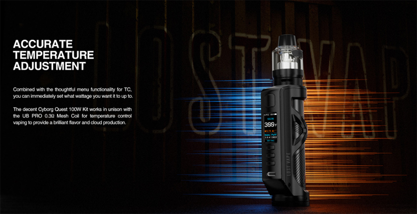 Lost Vape Cyborg 100W Mod TC Adjustment