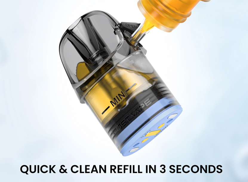 Lost Vape E Plus Cartridge V2 DM Top Fill Clean Use