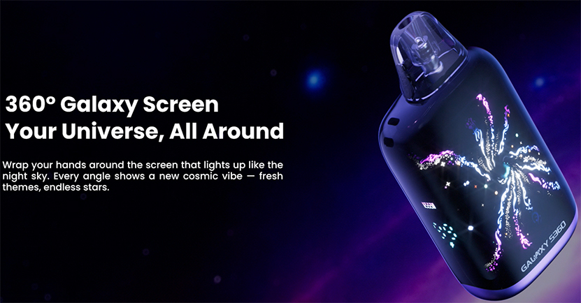 Lost Vape Galaxy S360 Pod Kit Galaxy Screen