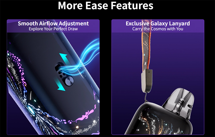 Lost Vape Galaxy S360 Pod Kit Smooth Airflow Adjustment