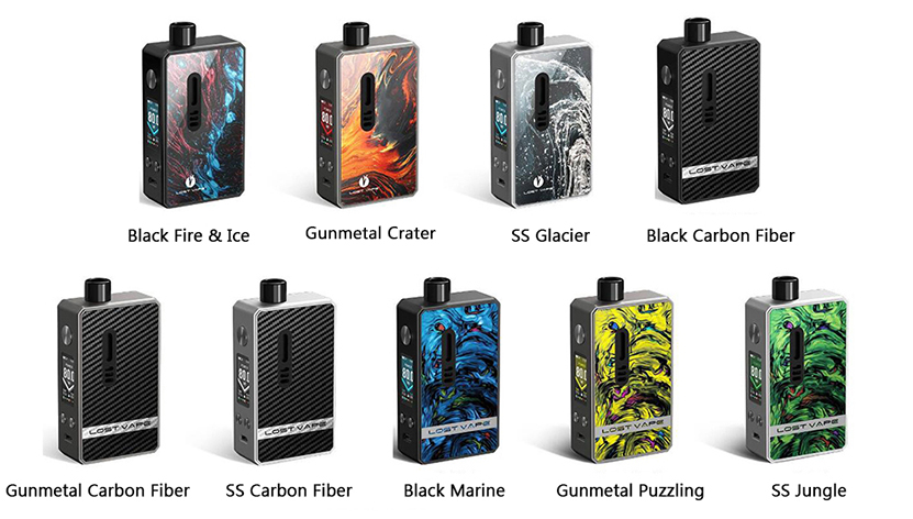 Lost Vape Gemini Hybrid Kit Colors