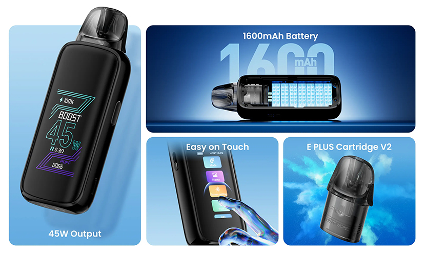 Lost Vape Thelema Aura 45 Kit Features
