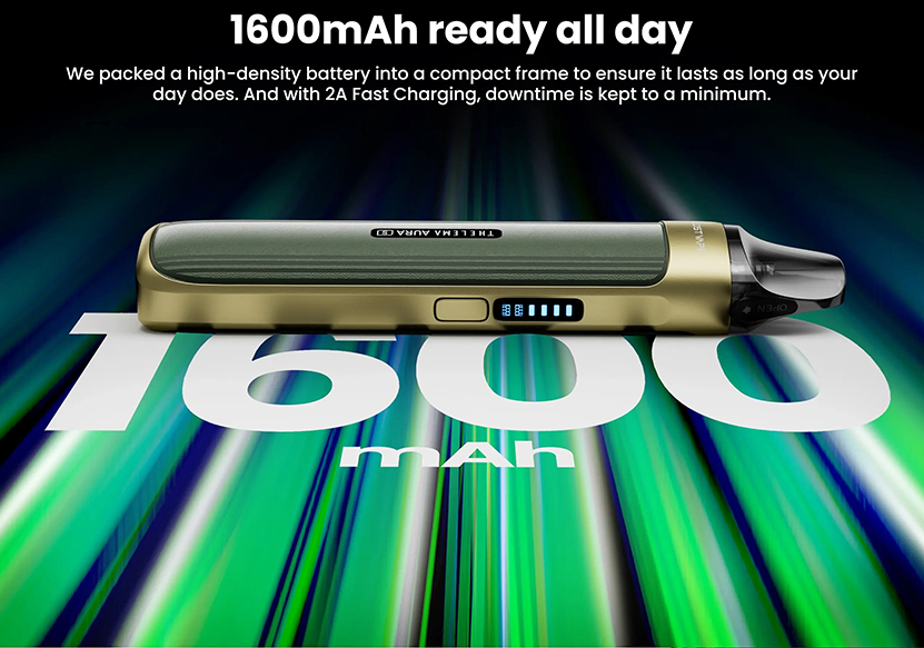 Lost Vape Thelema Aura S Kit Battery Capacity