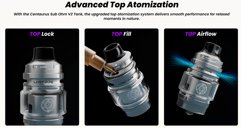 Lost Vape Thelema Q200 Pro Kit Top Airflow