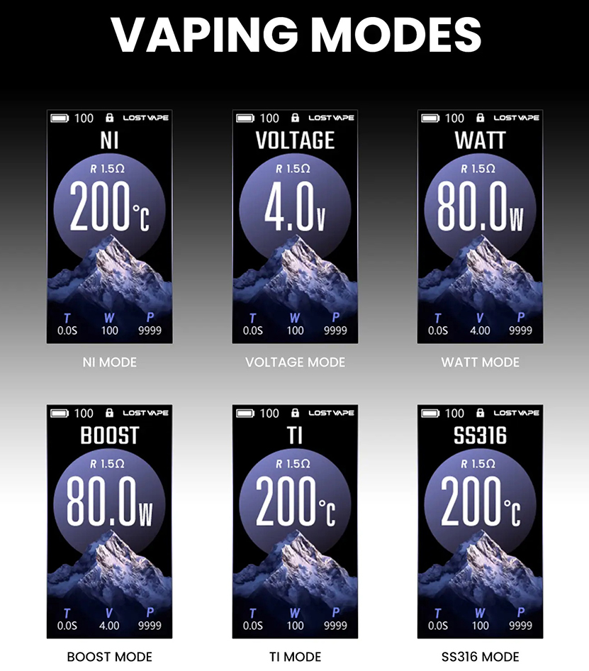 Lost Vape Thelema Solo 100 Pro Box Mod 100W