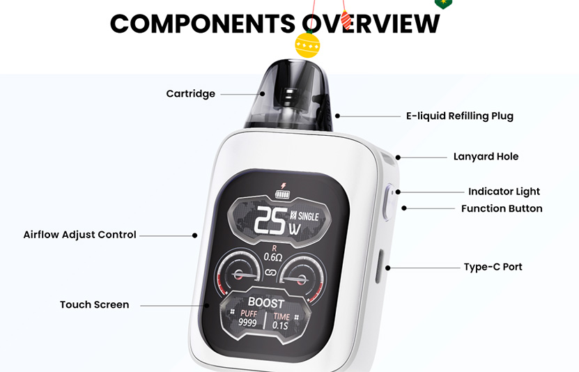 Lost Vape Ursa Baby 3 Pro Kit Parts