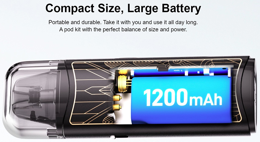 Lost Vape Ursa Cap Pro Kit Battery Capacity