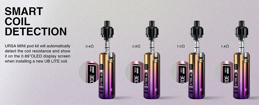 Lost Vape Ursa Mini Pod System Kit Smart Coil Detection