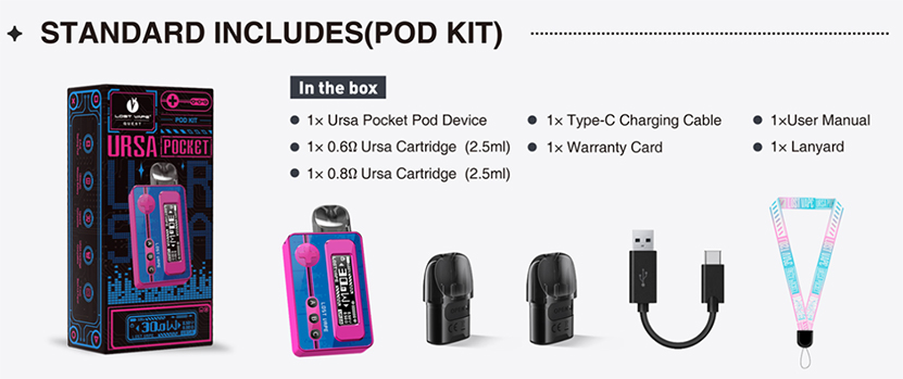 Lost Vape Ursa Pocket Pod Kit Package