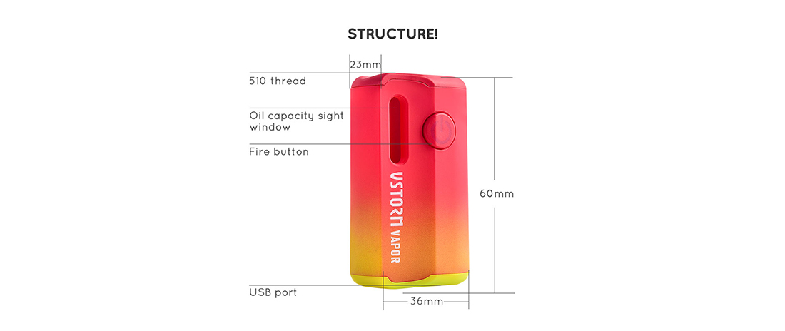 M1 Oil Vape Mod Structure