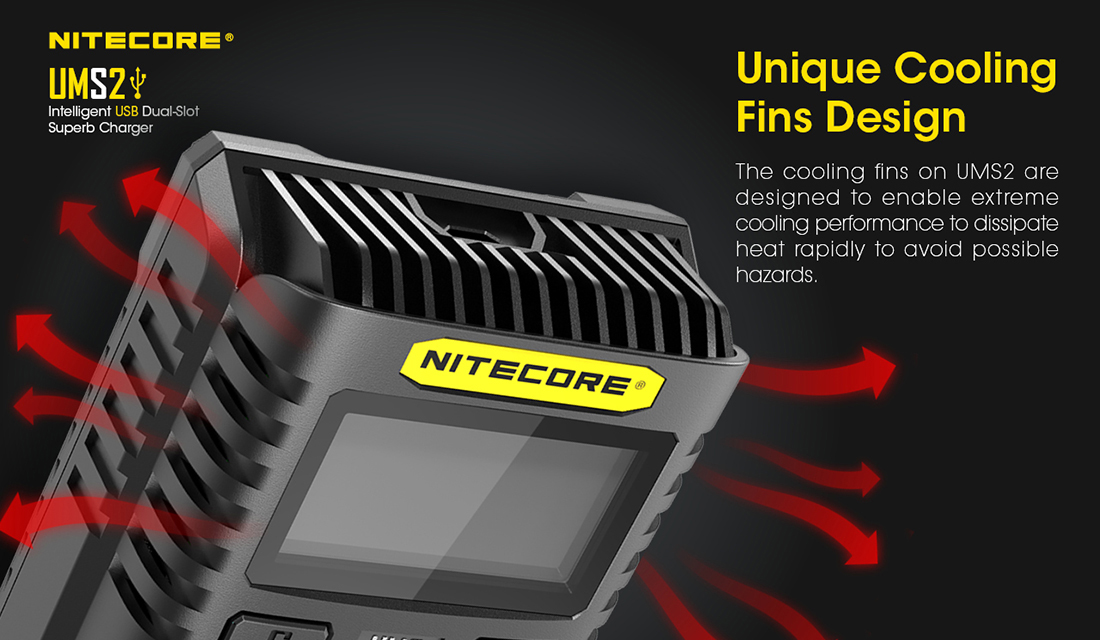 Nitecore UMS2 Battery Charger Design1