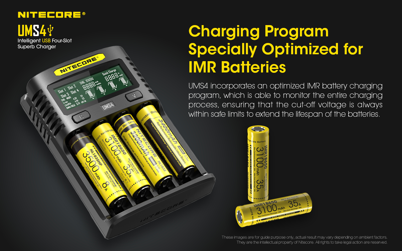 Nitecore UMS4 Charger Charging Program