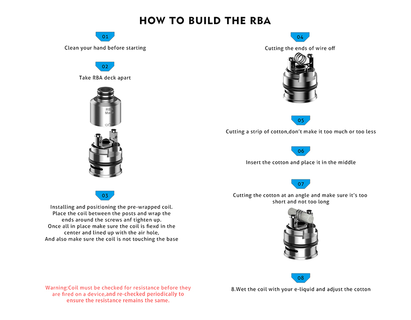 Výsledok vyhľadávania obrázkov pre dopyt OneVape Mace Replacement Coil/RBA Deck