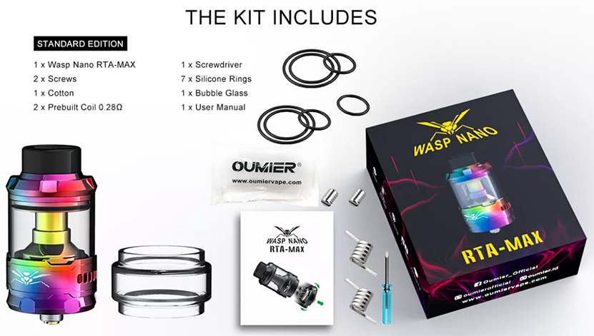 Oumier Wasp Nano RTA MAX Package