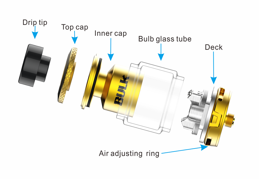 Oumier Bulk RTA Rebuildable Tank Atomizer Components