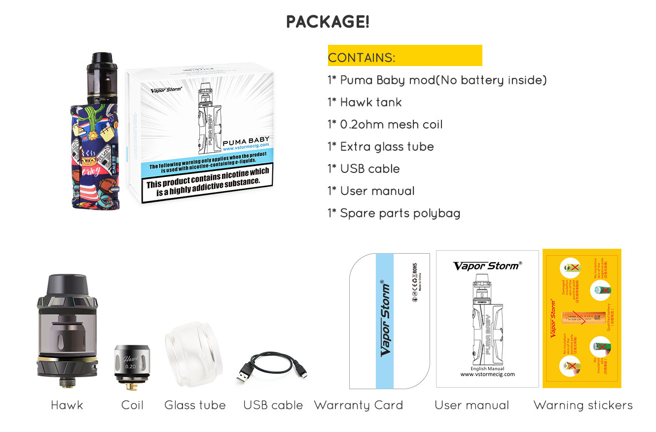 Vapor Storm Puma Baby Kit Features 2