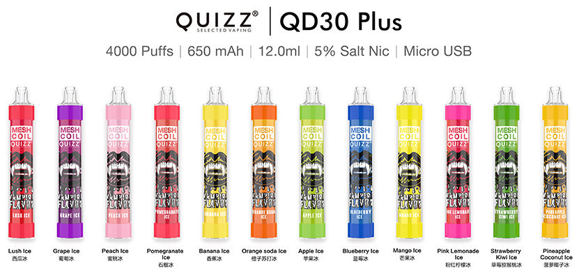 QUIZZ QD30 Kit Flavors