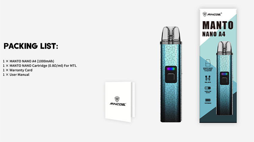 Rincoe Manto Nano A4 Kit Package