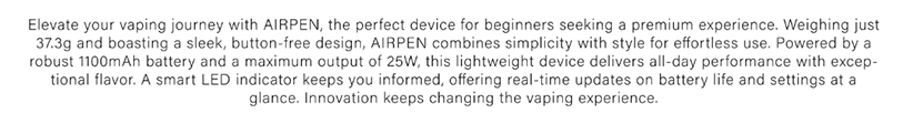 SMOK Airpen Pod Kit Short Description