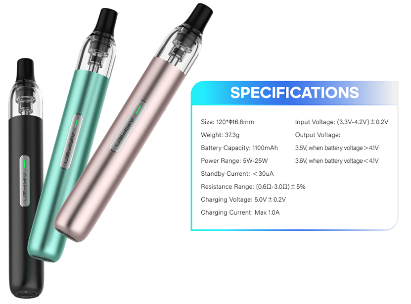 SMOK Airpen Pod Kit Specs