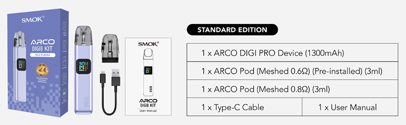 SMOK Arco Digi Pro Kit Package