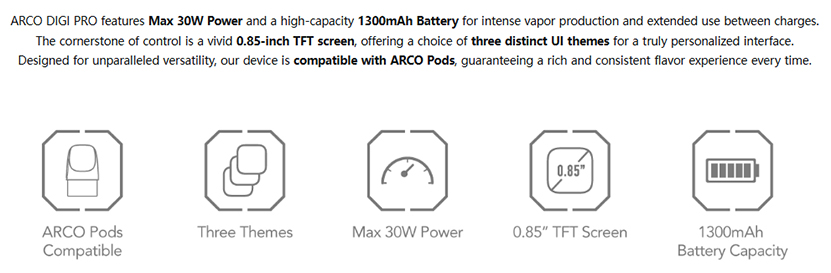 SMOK Arco Digi Pro Kit Short Description