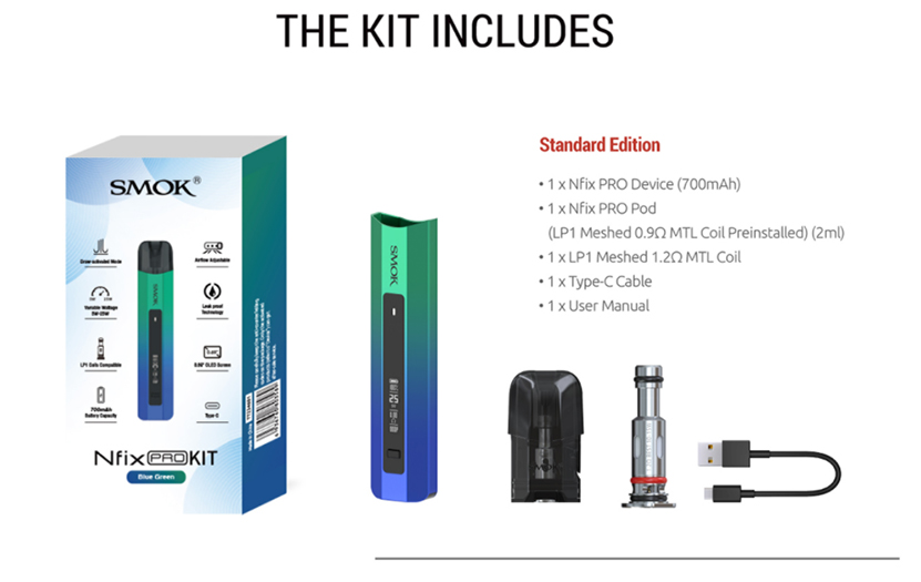 SMOK Nfix Pro Kit Package
