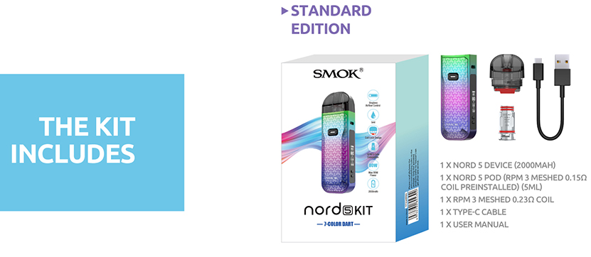 SMOK Nord 5 Kit Package