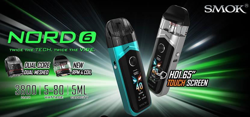 SMOK Nord 6 Pod Kit Twice The Tech