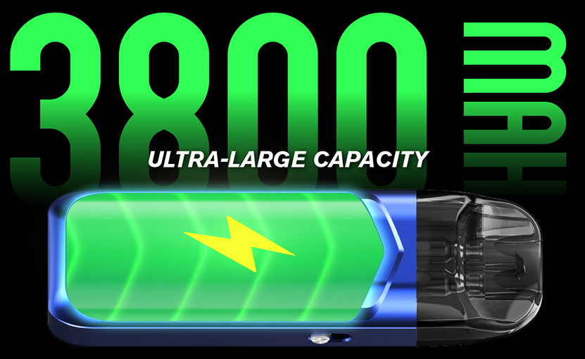 SMOK Nord 6 Pod Kit 3800mAh Battery Capacity