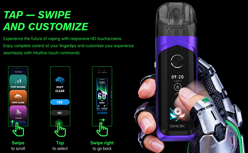 SMOK Nord 6 Pod Kit HD Touchscreen