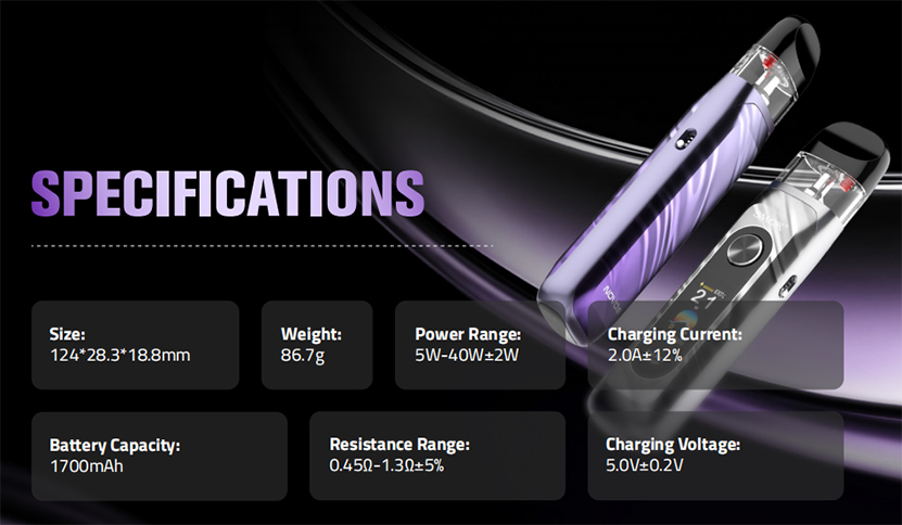 SMOK Novo 6 Kit Specs