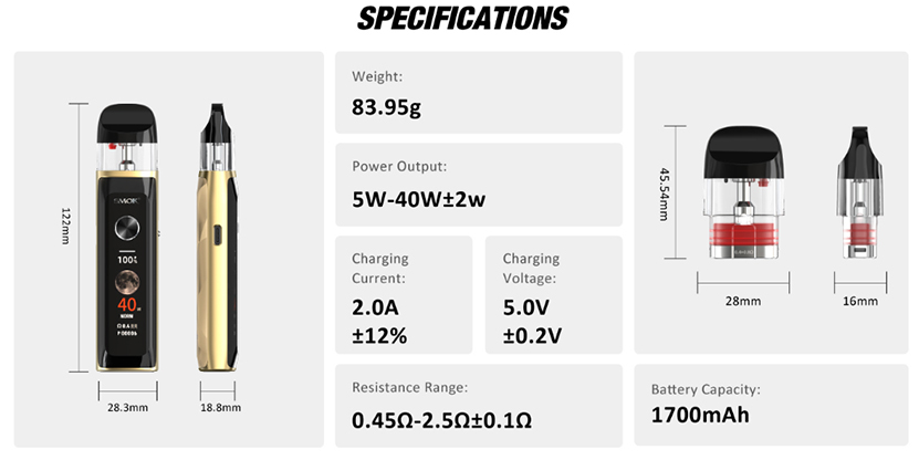 SMOK Novo 6 Ultra Kit Specification