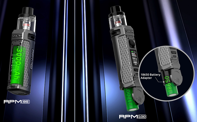 SMOK RPM 100 Kit Battery Capacity