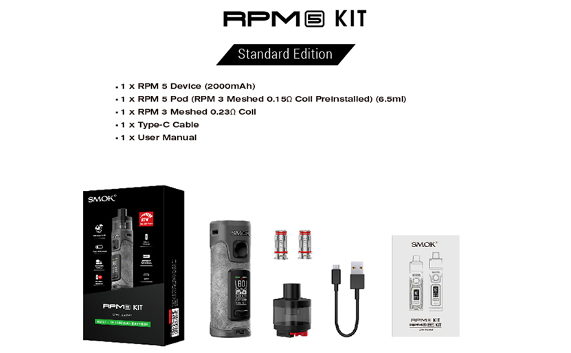SMOK RPM 5 Kit Package
