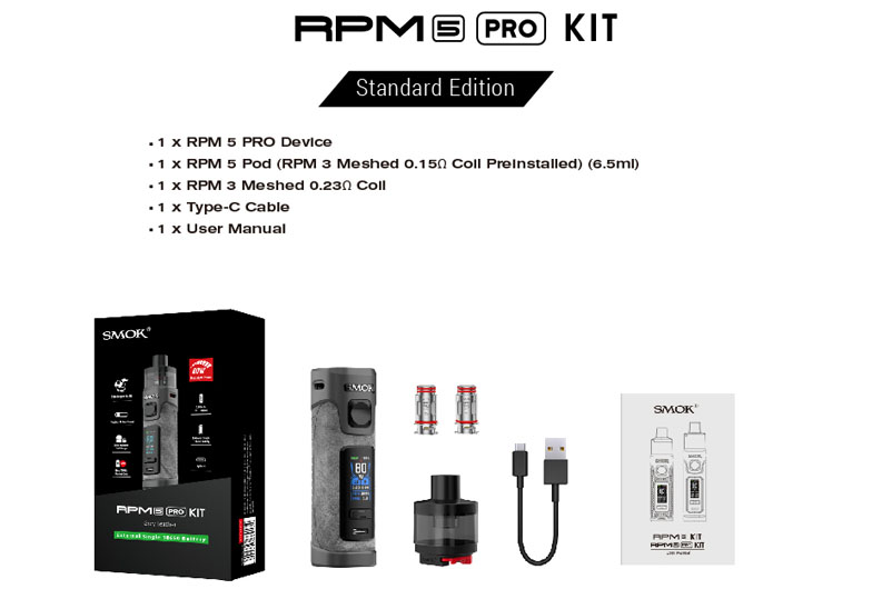 SMOK RPM 5 Pro Kit Package