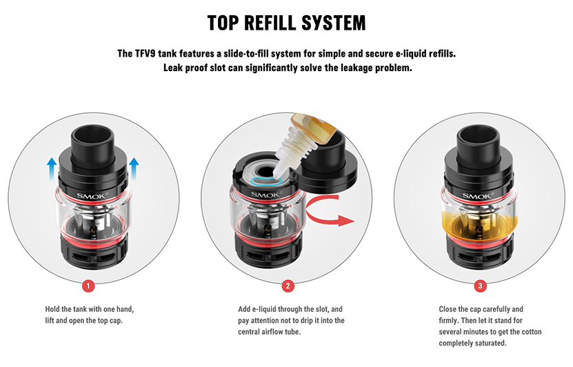 SMOK Rigel Kit 230W Box Mod Kit with 6.5ml TFV9 tank