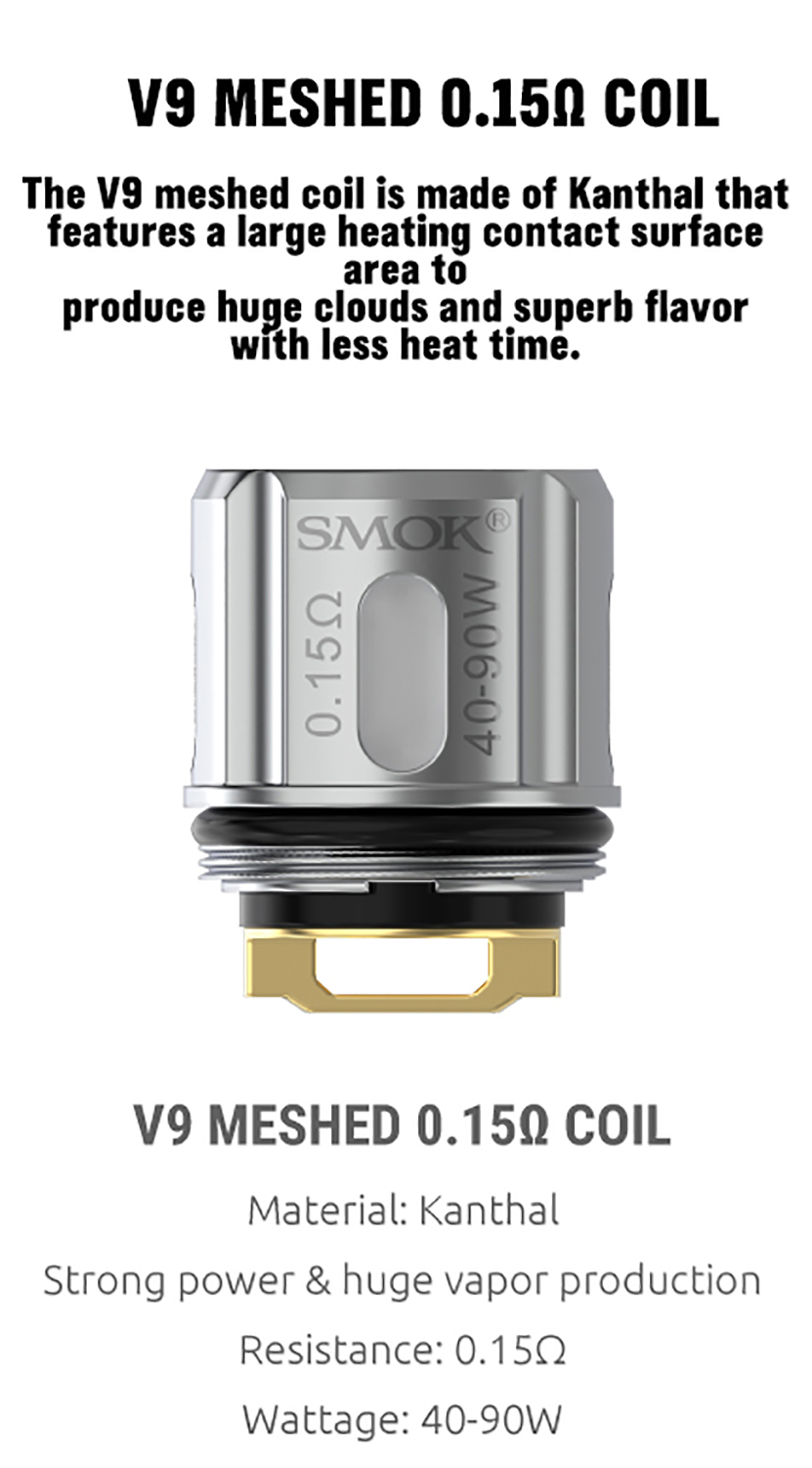SMOK Rigel 230W Kit V9 Mesh Coil