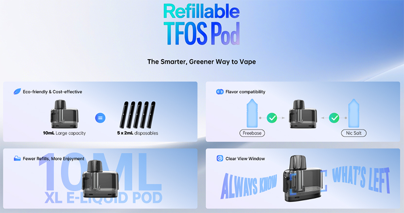 SMOK TFOS Pod Kit 10ml