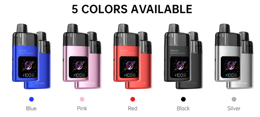 SMOK TFOS Pod Kit Colors