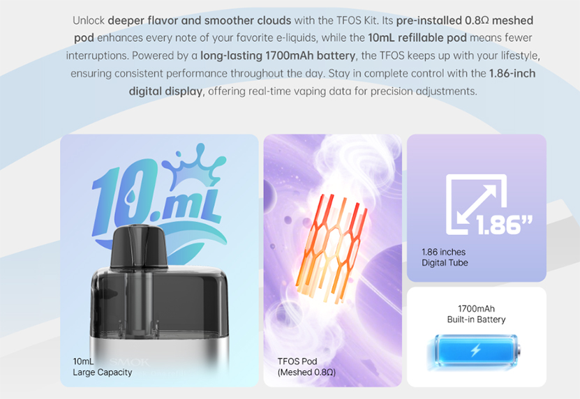 SMOK TFOS Pod Kit Description
