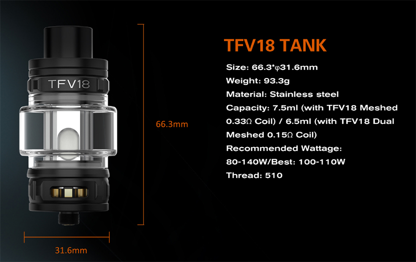 SMOK TFV18 Tank