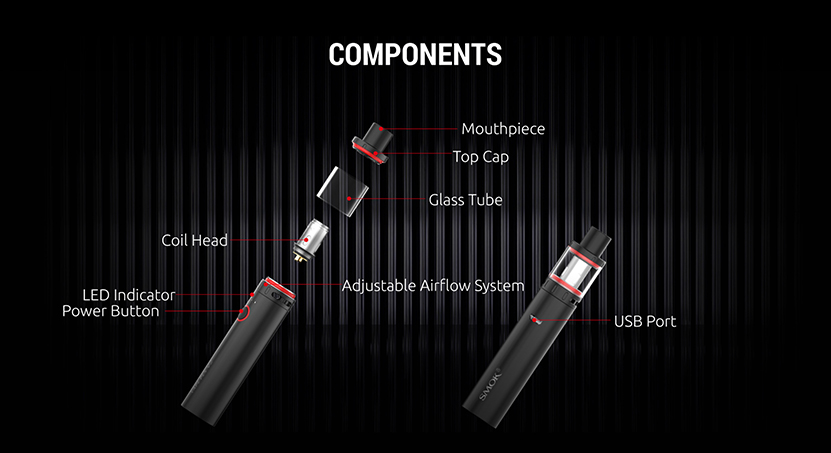 Smok Vape Pen V2 E Cigarette with 1600 mAh - 3 ml Tank Volume