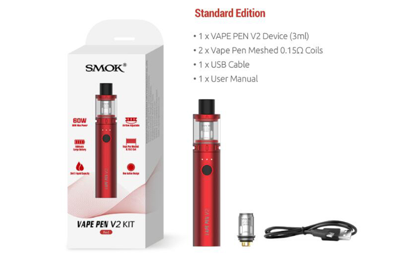 SMOK Vape Pen V2 Kit Content