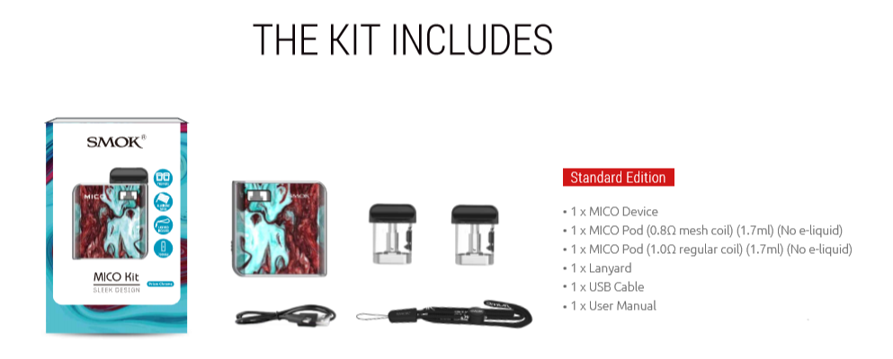 SMOK MICO Pod Kit Features 01