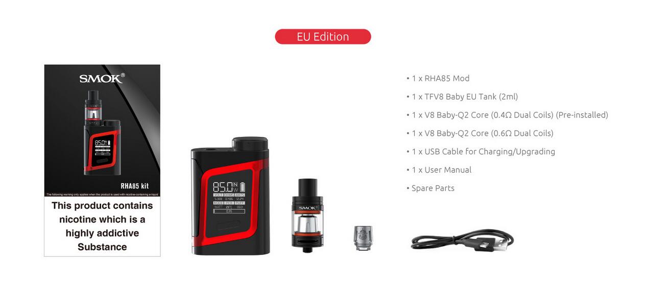 SMOK RHA85 Kit TPD Editon Features 6